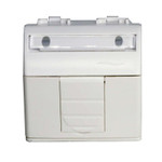 Розетка компьютерная 1-м СП 2мод. Brava RJ45 кат.5E бел. DKC 76655B, 1шт