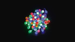 Гирлянда 230V  50 LED мульти,  длина 5 м, IP20, шнур 1,5м , CL55, 1шт