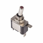 Тумблер 12V 20А (3c) ON-OFF однополюсный с красной LED подсветкой (ASW-07D) REXANT, 1шт