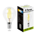 Лампа светодиодная, (15W) 230V E14 4000K прозрачная, LB-515, 1шт
