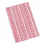 Наклейка знак электробезопасности “ 380 В”10*30 мм Rexant (42 шт на листе), 210шт