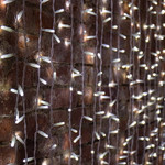 Гирлянда Светодиодный Дождь 2х3м, 600 LED БЕЛЫЙ, белый ПВХ, IP65, постоянное свечение, 230В соединяется NEON-NIGHT (нужен шнур питания 303-500-1), 1шт