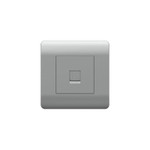 Розетка компьютерная 1-м NEW3-E RJ45 серебр. CHINT 431417, 1шт