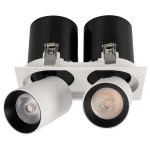 Светильник LTD-Pull-S110x210-2x10W (WH, 24 deg, 230V) (теплый белый 3000K), 1шт