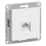 Розетка компьютерная AtlasDesign RJ45 кат.6A механизм бел. SE ATN000186, 1шт