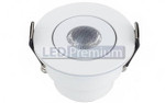 Мебельный светодиодный светильник LTM-R52WH (3W, 30°) (теплый белый 3000K), 1шт