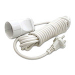 Удлинитель-шнур 1х5м без заземл. 6А IP44 УШ-6 ПВС 2х0.75 UNIVersal 5568953, 1шт