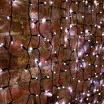 Гирлянда Светодиодный Дождь 2х1,5м, 300 LED БЕЛЫЙ, черный ПВХ, IP65, эффект мерцания, 230В соединяется NEON-NIGHT (нужен шнур питания 303-500), 1шт