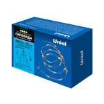 Uld-e0200-200/stb/3aa warm white ip44 гирлянда светодиодная «лучи росы» на батарейках 3аа (не в/к), 2м. 10 нитей. 200 светодиодов. Теплый белый свет. Провод прозрачный. ТМ Uniel, 1шт