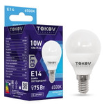Лампа светодиодная 10Вт G45 6500К Е14 176-264В TOKOV ELECTRIC TKE-G45-E14-10-6.5K, 1шт
