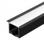 Профиль SL-LINIA49M-F-2000 BLACK, 2м