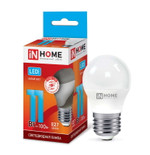 Лампа светодиодная LED-ШАР-VC 11Вт шар 4000К нейтр. бел. E27 1050лм 230В IN HOME 4690612020617, 1шт