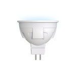 Led-jcdr 6w/nw/gu5.3/fr plp01wh лампа светодиодная. форма «jcdr», матовая. серия яркая. белый свет (4000K). Картон. ТМ Uniel, 1шт