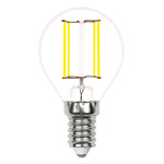 Led-g45-5,5w/3000k/e14/cl/slf лампа светодиодная. форма “шар”, прозрачная. теплый белый свет (3000K). ТМ Volpe, 1шт