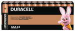 Батарейки Duracell 1024887 ААА алкалиновые 1,5v 24 шт. LR03-24BL BASIC, 24шт