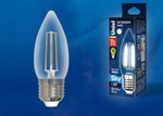 Led-c35-11w/4000k/e27/cl pls02wh лампа светодиодная. форма “свеча”, прозрачная. серия sky. белый свет (4000К). Картон. ТМ Uniel., 1шт