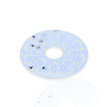 Светодиодная матрица 5730, 24+24 led, 220V, 12+12W, Ф185/161mm (теплый белый 3000K), 1шт