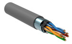 Кабель витая пара F/UTP кат.5E 4х2х24AWG solid CU PVC сер. (м) GENERICA BC1-C5E04-311-305-G, 1м