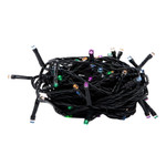 Uld-s1000-100/dga multi-2 ip20 гирлянда светодиодная, 10м. 100 светодиодов. голубой, желтый, зеленый, розовый свет. провод зеленый. тм uniel, 1шт
