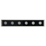 Светодиодный линейный прожектор для подсветки стен, синий, 250*40*25mm, 6W DC24V, IP65 LL-893, 1шт