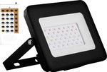 Прожектор светодиодный, 2835SMD, 30W RGB AC220V/50Hz IP65, черный, LL-612, 1шт
