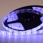 Лента светодиодная 12В, SMD5050, 60 LED/м, синий, 10мм, 5м, IP65 LAMPER, 1м