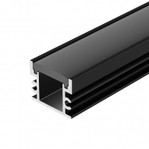 Профиль FLOOR18-H15-3000 ANOD BLACK (Arlight, Алюминий), 3м