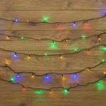 Гирлянда Твинкл Лайт 6 м, темно-зеленый ПВХ, 40 LED, цвет мультиколор, 1шт