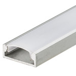 Профиль с экраном ALU-Wide-H8-2000 Anod+frost [22.6x8.47mm], 2м