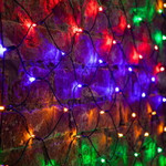 Гирлянда Сеть 2х1,5м, черный ПВХ, 288 LED Мультиколор (контроллер в комлекте), 1шт