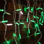 Гирлянда светодиодная Бахрома (Айсикл), 4,8х0,6м, 176 LED ЗЕЛЕНЫЙ, белый ПВХ, IP65, эффект мерцания, 230В NEON-NIGHT (нужен шнур питания 303-500-1), 1шт
