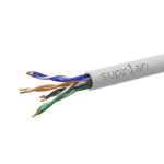 Кабель витая пара U/UTP кат.5E 4х2х24AWG solid Cu PVC In. Median 305м (м) SUPRLAN 01-0334-9, 1м