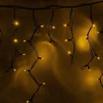 Гирлянда светодиодная Бахрома (Айсикл), 5,6x0,9м, 240 LED ЖЕЛТЫЙ, черный КАУЧУК 2,3мм, IP67, постоянное свечение, 230В NEON-NIGHT (нужен шнур питания 315-000), 1шт