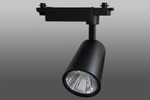Трековый светодиодный светильник DT-106 (20W, 4100K, однофазный, черный корпус), 1шт
