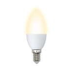 Led-c37-11w/ww/e14/fr/nr лампа светодиодная. форма “свеча”, матовая. серия norma. теплый белый свет (3000K). Картон. ТМ Volpe, 1шт