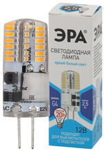 Лампочка светодиодная ЭРА STD LED-JC-2,5W-12V-SLC-840-G4 G4 2,5Вт силикон капсула нейтральный белый свет, 1шт