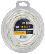 Трубка термоусадочная ТТУ нг-LS 3⁄1.5 бел. (уп.2м) IEK UDR12-003-D15-002-K01-T, 1УП.2 м