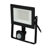 Ulf-f62-50w/6500k sensor ip54 200-240в black прожектор светодиодный с датчиком движения и освещенности. дневной свет (6500K). Корпус черный. TM Uniel, 1шт