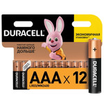 Алкалиновая батарейка Duracell LR03-12BL BASIC, 12шт