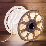 Лента светодиодная 220В, SMD2835, 180 LED/м, Холодный белый, 6,5x17мм, 100м, с кабелем питания, IP67 NEON-NIGHT, 100м