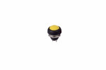 Выключатель-кнопка 250V 1А (2с) OFF-(ON) Б/Фикс желтая Micro (PBS-33В) REXANT, 10шт