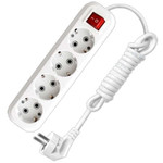 Удлинитель 4х2м с заземл. 16А IP20 S-304 ПВС 3х1 с выкл. UNIVersal 9634419, 1шт