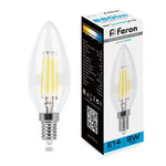 Лампа светодиодная, (9W) 230V E14 6400K прозрачная, LB-73, 1шт