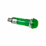 Индикатор ГРАНЕНЫЙ Ø10.2 220V зеленый (RWE-205) REXANT, 10шт