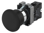 Кнопка управления ЭРА BBG70-BC-K02E LAY5-BC21 Грибок черный 1з, 1шт