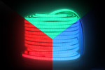 Гибкий неон LP SMD5050, 60led/m, 220V, 8х18мм, RGB (RGB), 10м