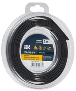 Трубка термоусадочная ТТУ нг-LS 8⁄4 черн. (уп.2м) IEK UDR12-008-004-002-K02-T, 1УП.2 м