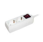Удлинитель 2х5м с заземл. 16А IP20 У02К 2P+PE 250В 3х1 с выкл. IEK WYP10-16-02-05-ZK-N, 1шт