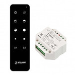 Intelligent arlight диммер smart-set-triac-601-72-dim-pd-in black (230V, 1x1.5A, ПДУ 10кн, 2.4G), 1шт