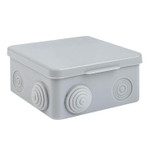 Коробка распределительная КМР-030-014 100х100х50 IP55 с крышкой 10 мембранных вводов розн. стикер EKF plc-kmr-030-014-r, 1шт